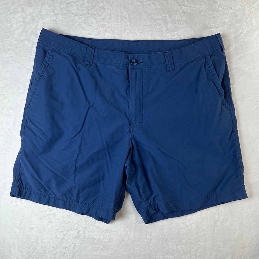 Columbia Mens Navy Blue Casual Outdoor Hiking Shorts Size 40W 8L
